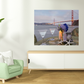 HomeRoots Beach Style Brunch For Two Golden Gate Bridge 3 Giclee Wrap Canvas Wall Art