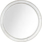 HomeRoots Beaded Mirror and Console Table in Silver Finish