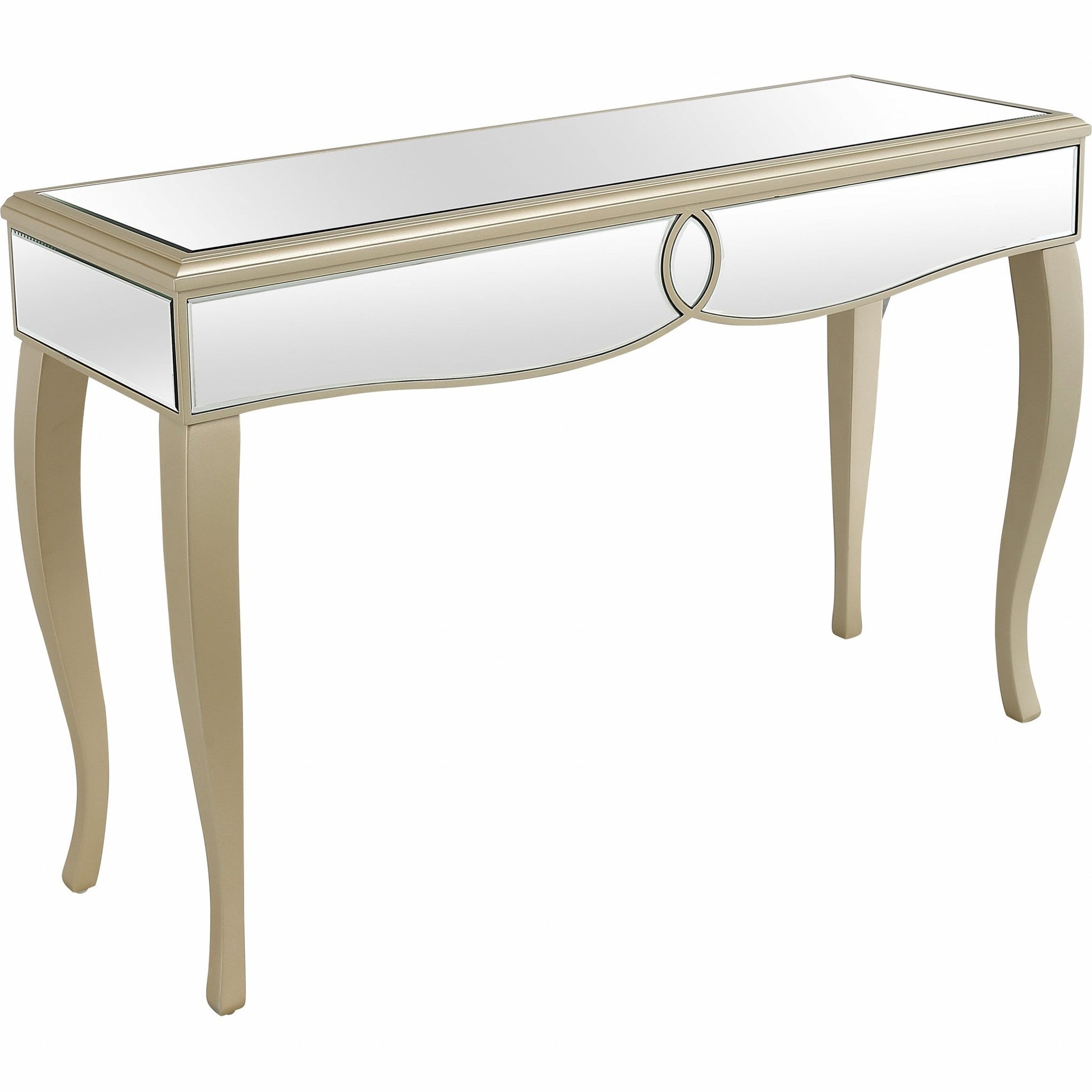 HomeRoots Beauty And The Beast Console Table in Champaign Finish