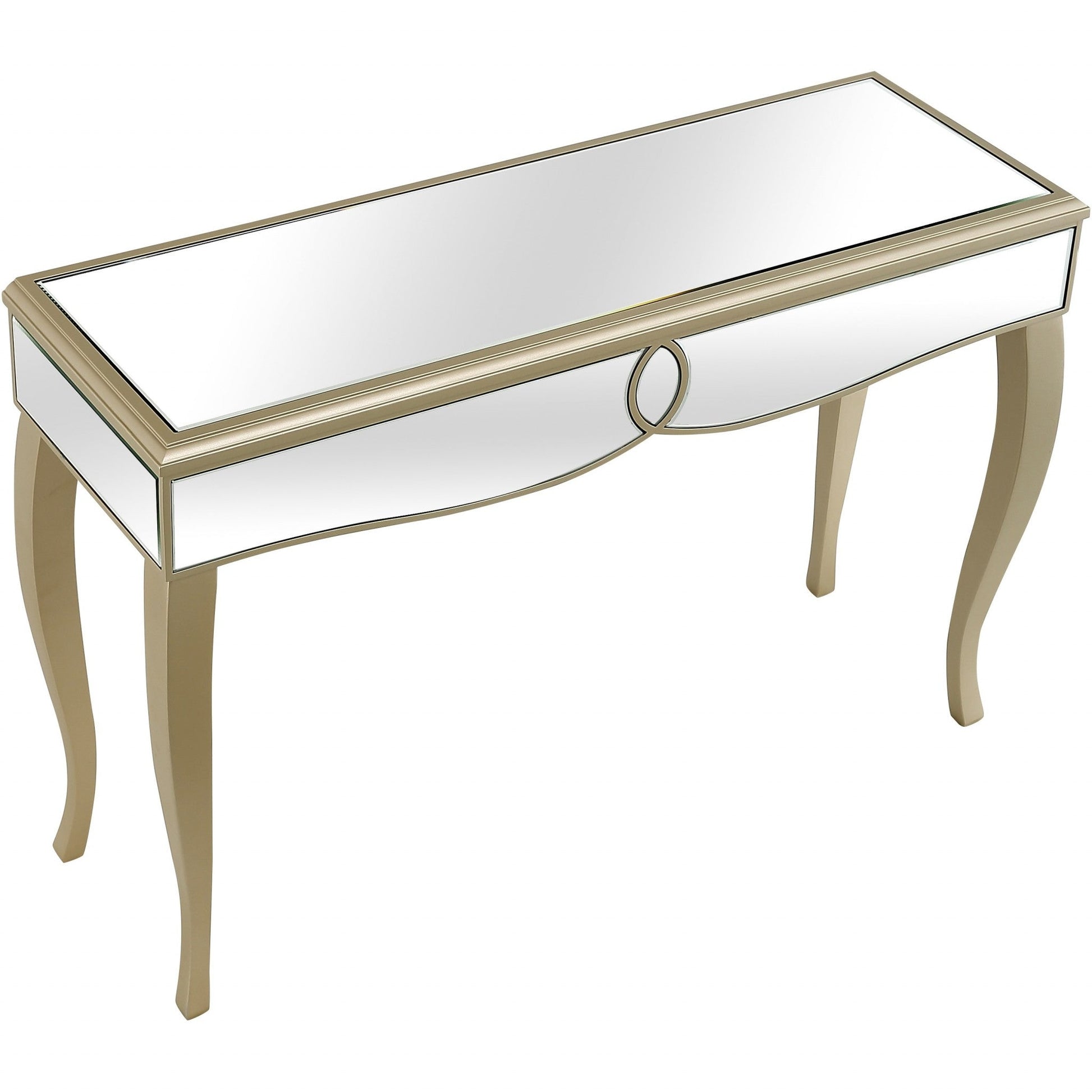 HomeRoots Beauty And The Beast Console Table in Champaign Finish