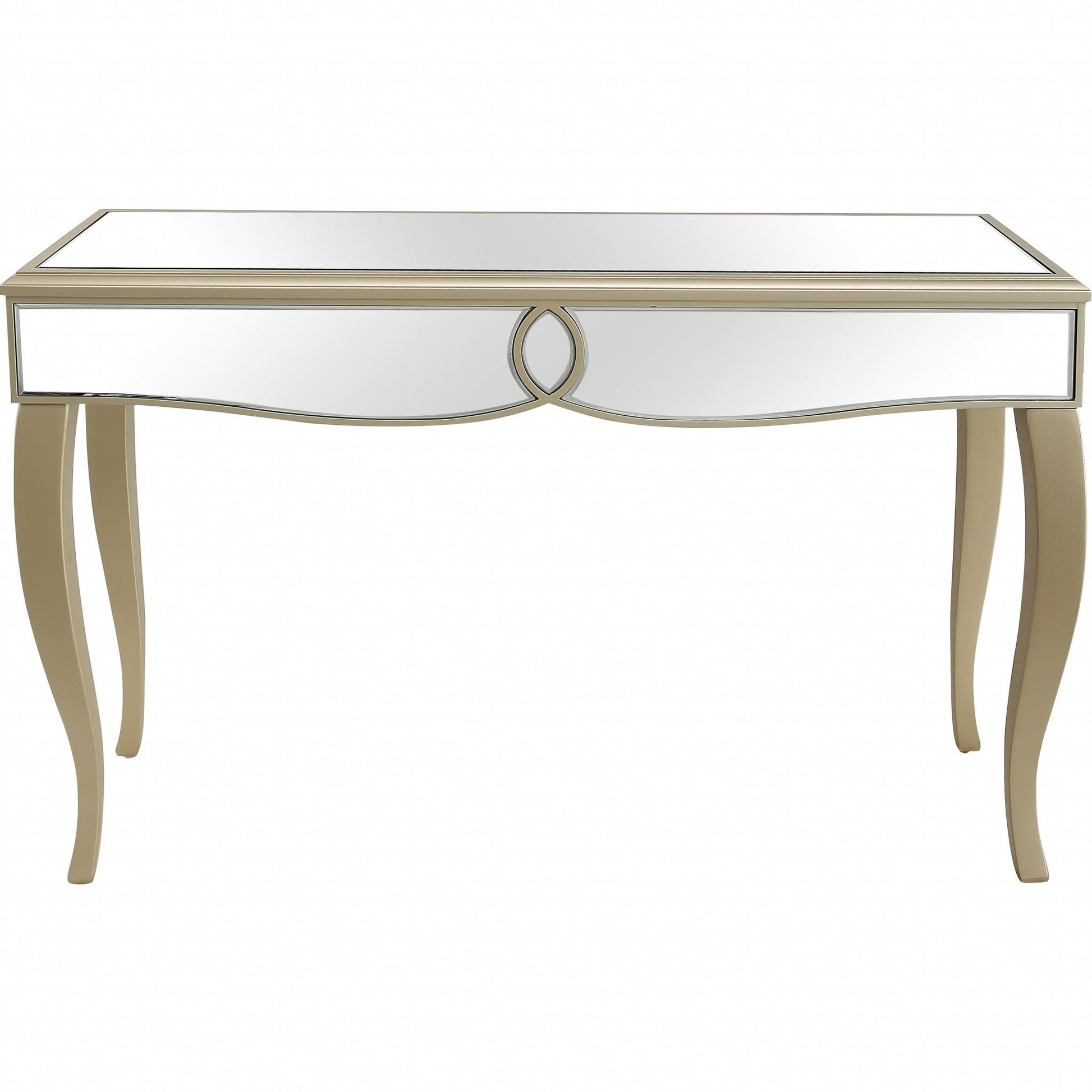 HomeRoots Beauty And The Beast Console Table in Champaign Finish