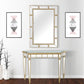HomeRoots Beauty and the Beast Console Table With Antique Silver Finish