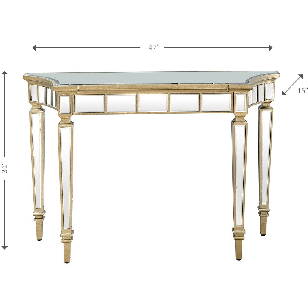 HomeRoots Beauty and the Beast Console Table With Antique Silver Finish