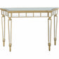 HomeRoots Beauty and the Beast Console Table With Antique Silver Finish