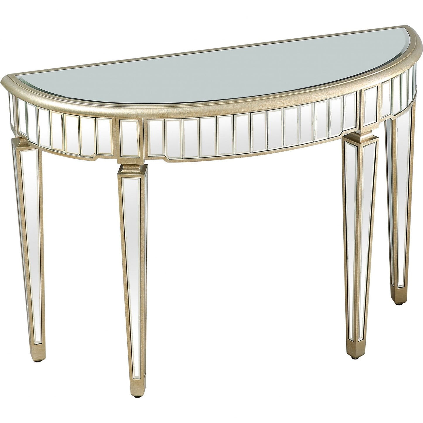 HomeRoots Beauty and the Beast Console Table With Antique Silver Finish