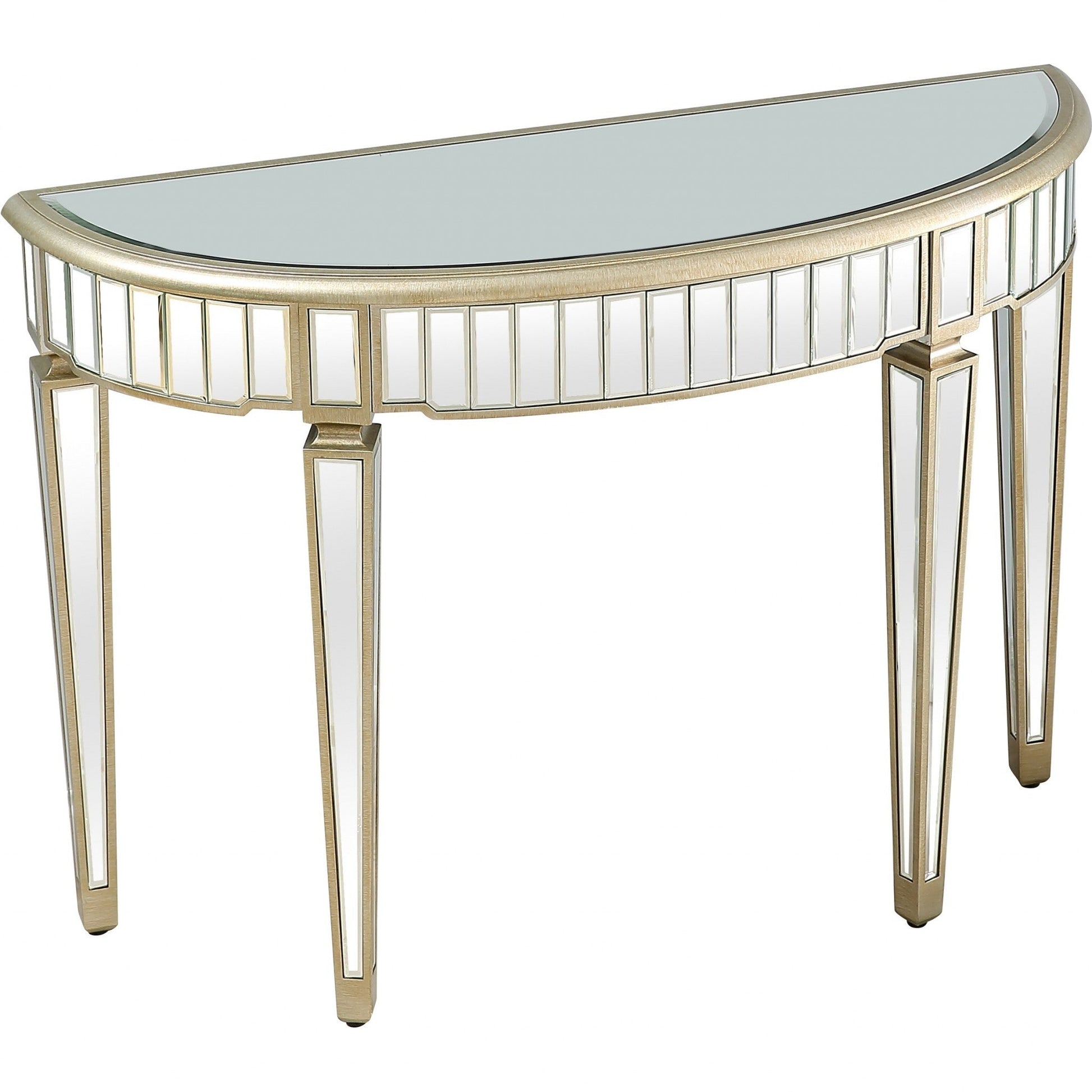 HomeRoots Beauty and the Beast Console Table With Antique Silver Finish