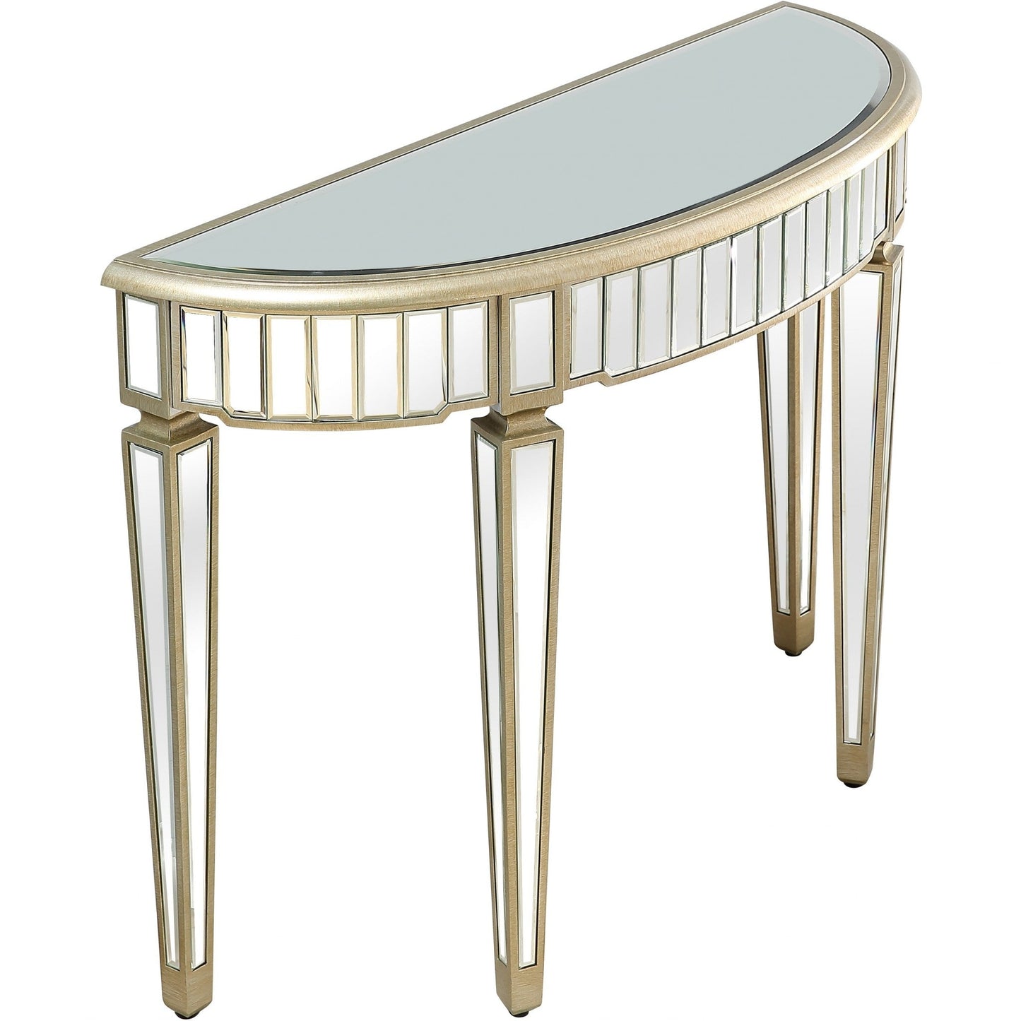 HomeRoots Beauty and the Beast Console Table With Antique Silver Finish