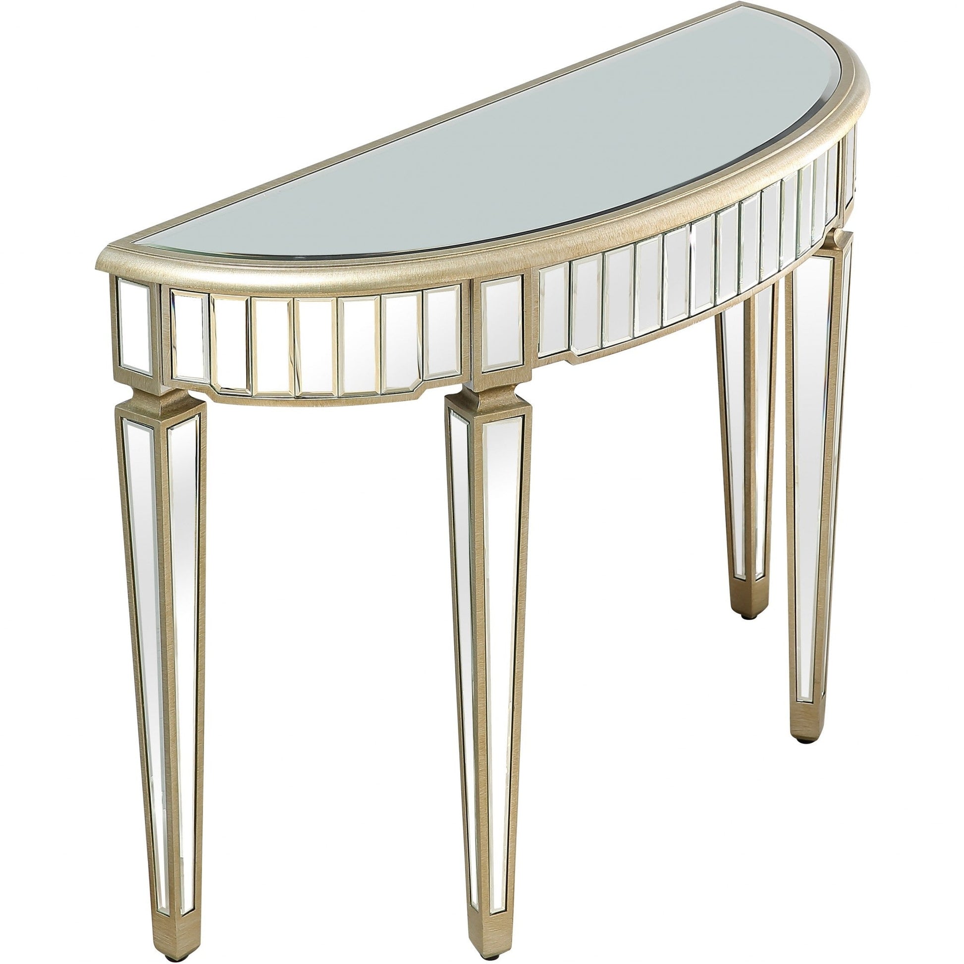 HomeRoots Beauty and the Beast Console Table With Antique Silver Finish