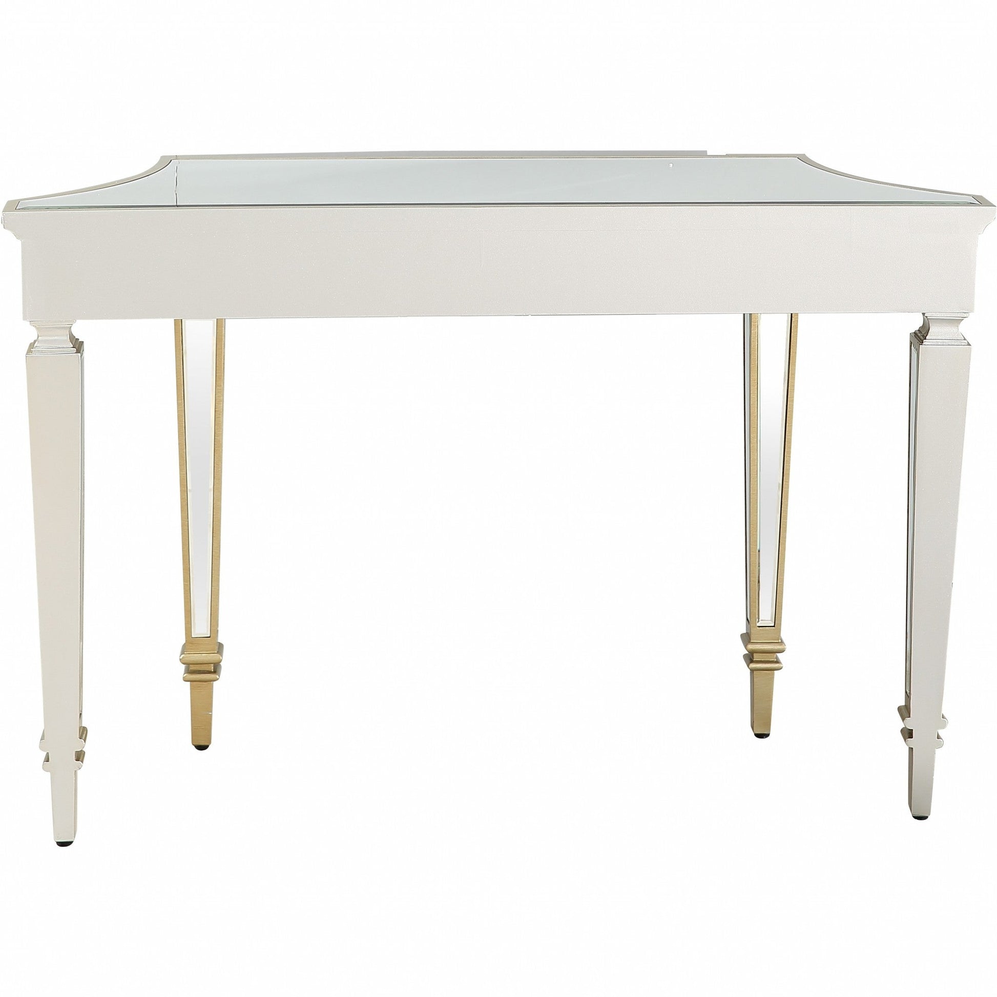 HomeRoots Beauty and the Beast Console Table With Antique Silver Finish