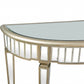 HomeRoots Beauty and the Beast Console Table With Antique Silver Finish