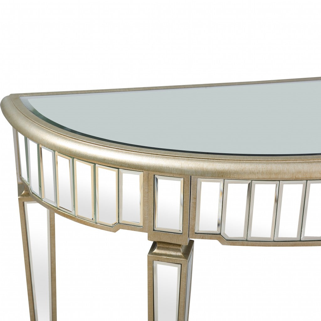 HomeRoots Beauty and the Beast Console Table With Antique Silver Finish