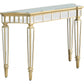 HomeRoots Beauty and the Beast Console Table With Antique Silver Finish
