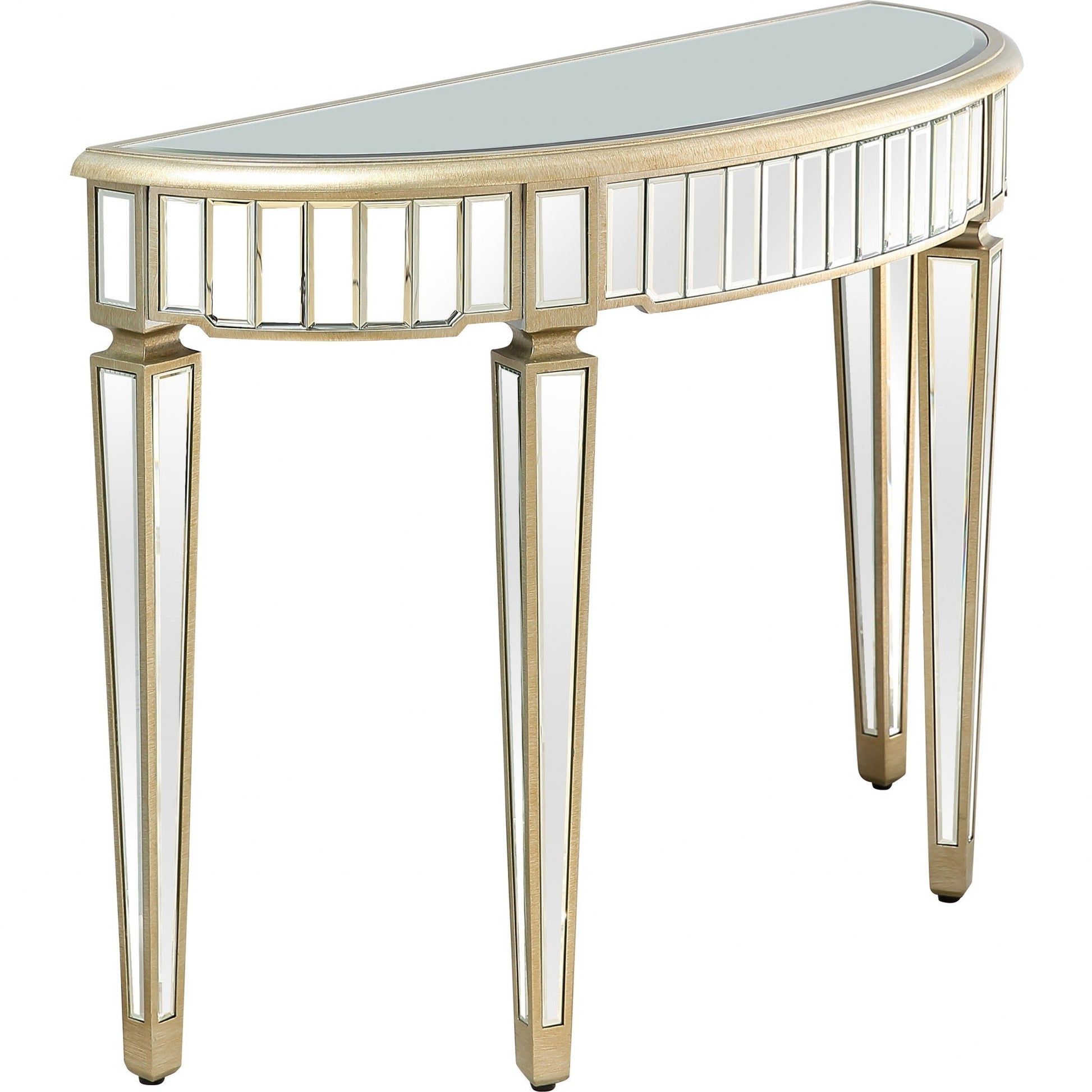 HomeRoots Beauty and the Beast Console Table With Antique Silver Finish