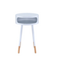 HomeRoots Bentwood Retro Round Wooden End Table in White Finish