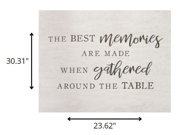 HomeRoots Best Memories Gathered Around The Table Oversized Wall Art