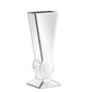 HomeRoots Beveled Mirrored Panel Art Deco Tall Vase