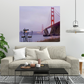 HomeRoots Bistro Cafe For Two Golden Gate Bridge 4 Giclee Wrap Canvas Wall Art