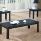 HomeRoots Black Contemporary Table in Set of 3