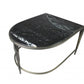 HomeRoots Black Marble Top and Glass Coffee Tables in Set of 2