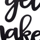 HomeRoots Black Metal Get Naked Wall Sign