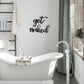 HomeRoots Black Metal Get Naked Wall Sign