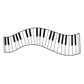 HomeRoots Black Metal Piano Keys Wall Décor