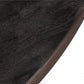 HomeRoots Black Solid Wood Round Pedestal Dining Table