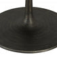 HomeRoots Black Solid Wood Round Pedestal Dining Table