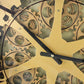 HomeRoots Black and Copper Exposed Gears Round Wall Clock