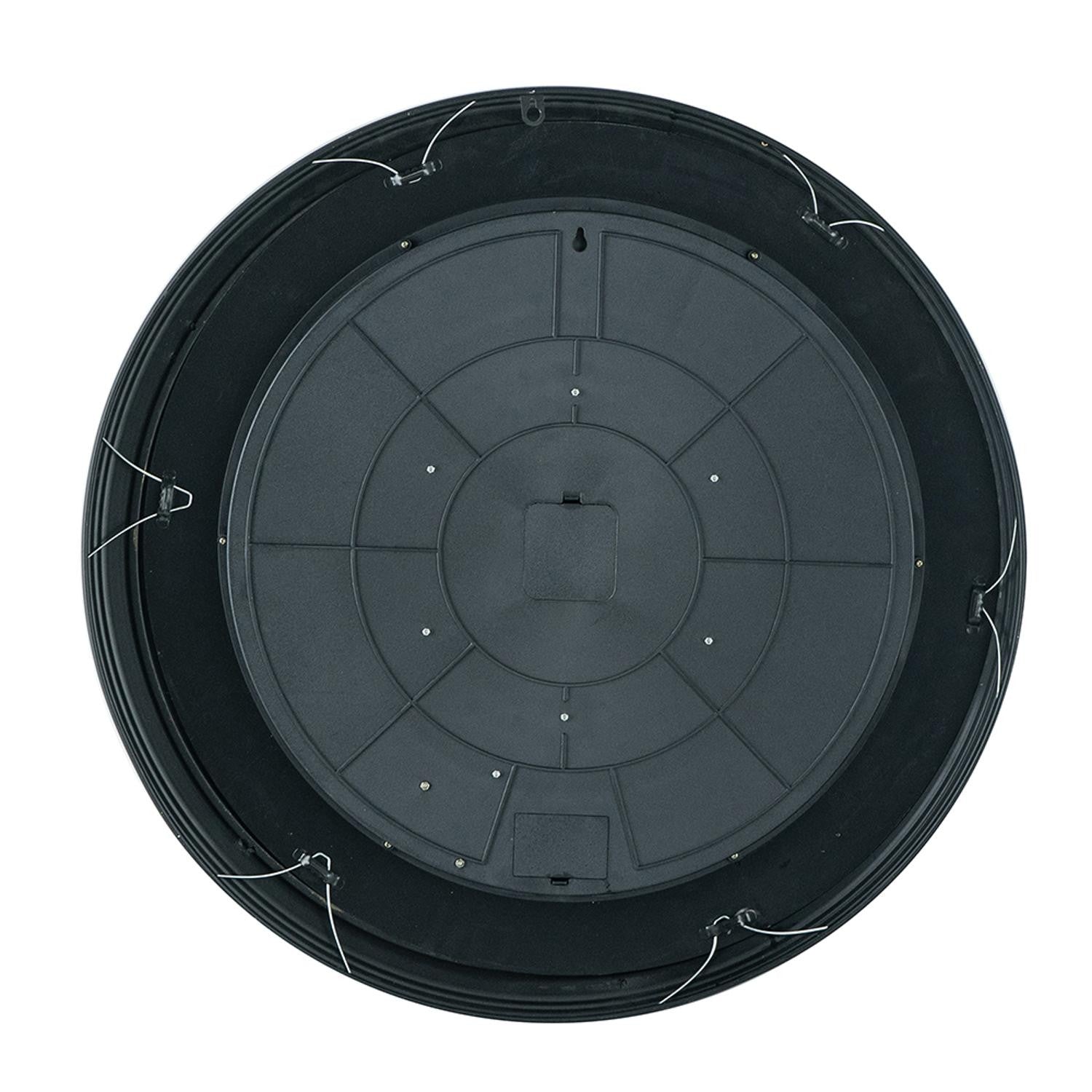 HomeRoots Black and Copper Exposed Gears Round Wall Clock