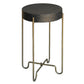 HomeRoots Black and Gold Side Table