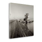 HomeRoots Black and White Beach Pier 2 Giclee Wrap Canvas Wall Art