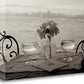 HomeRoots Black and White Romantic Date For Two City 4 Giclee Wrap Canvas Wall Art