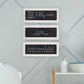 HomeRoots Black and White Set of 3 Framed Bathroom Humor Wall Art