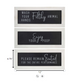HomeRoots Black and White Set of 3 Framed Bathroom Humor Wall Art