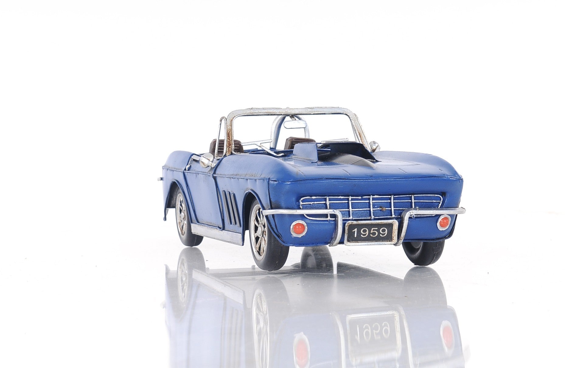 HomeRoots Blue Corvette Stingray Sculpture