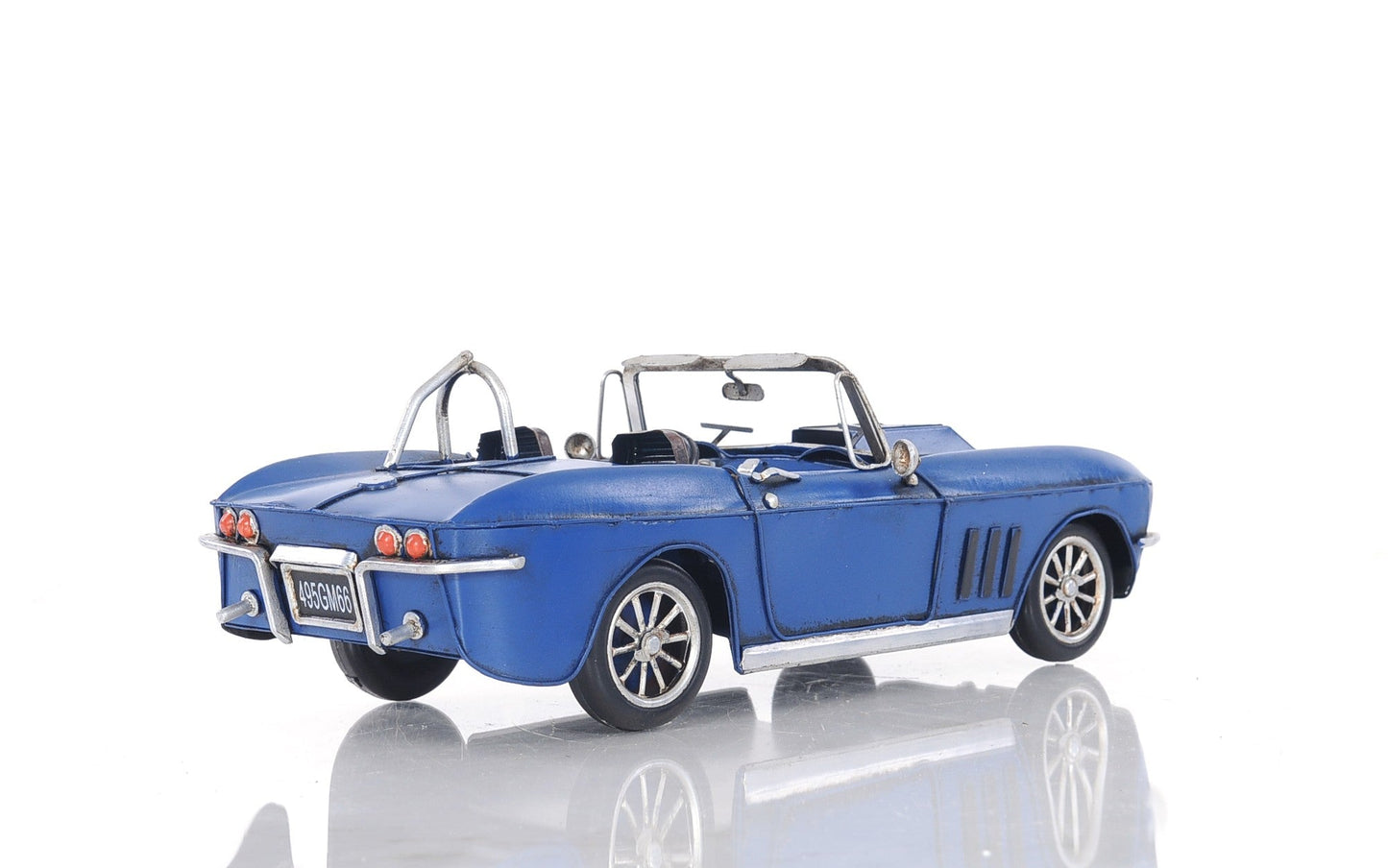 HomeRoots Blue Corvette Stingray Sculpture