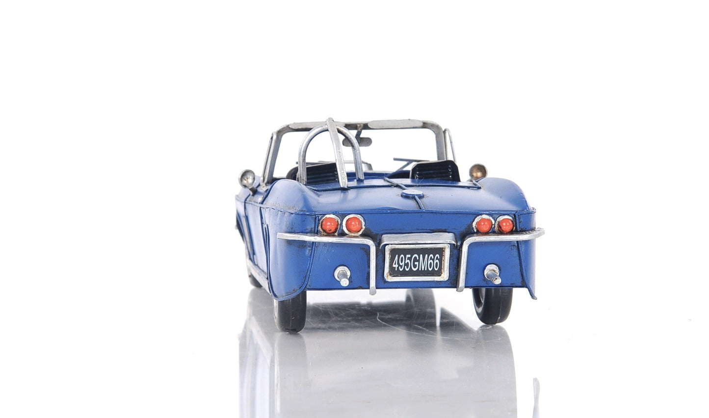 HomeRoots Blue Corvette Stingray Sculpture