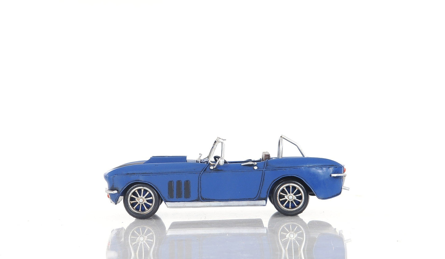 HomeRoots Blue Corvette Stingray Sculpture