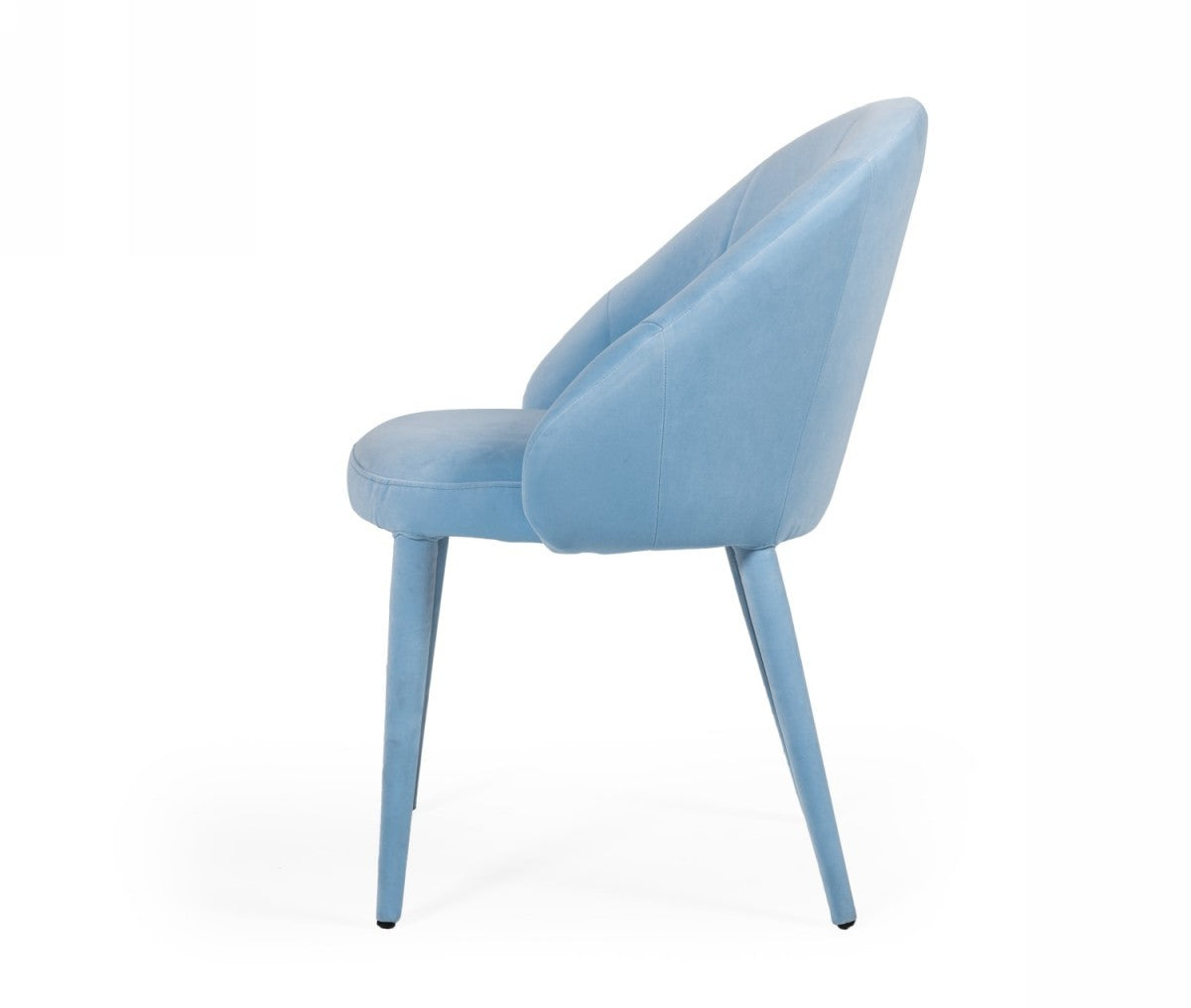 HomeRoots Blue Fabric Wrapped Dining Chair