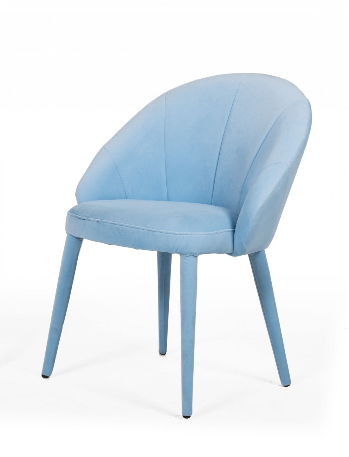 HomeRoots Blue Fabric Wrapped Dining Chair