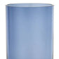 HomeRoots Blue Mouth Blown Bubble Glass Thick Walled Cylinder Vase