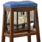 HomeRoots Blue Oak Bar Stool, Set of 2