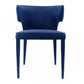 HomeRoots Blue Velvet Wrapped Dining Chair