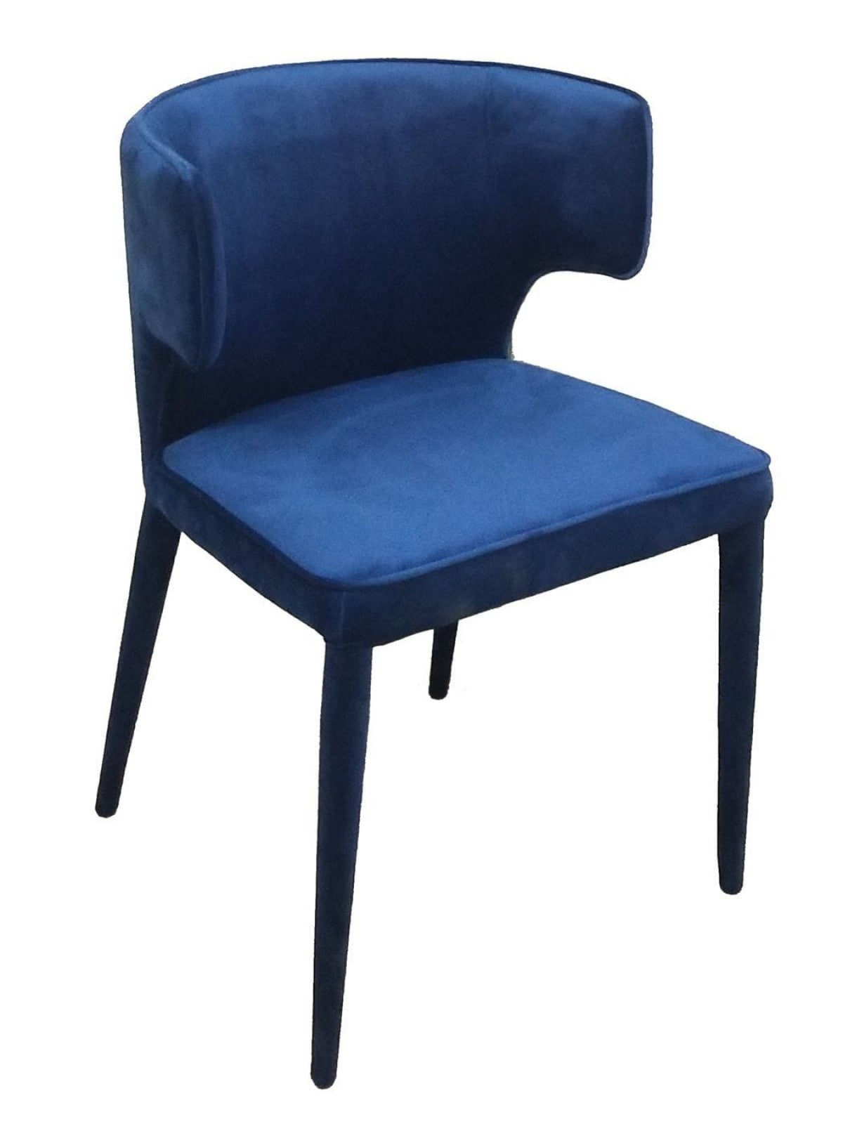 HomeRoots Blue Velvet Wrapped Dining Chair