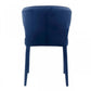 HomeRoots Blue Velvet Wrapped Dining Chair