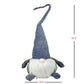 HomeRoots Blue and White Gnome with Long Twisted Hat