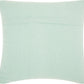 HomeRoots Boho Seafoam Green Textural Chevron Throw Pillow