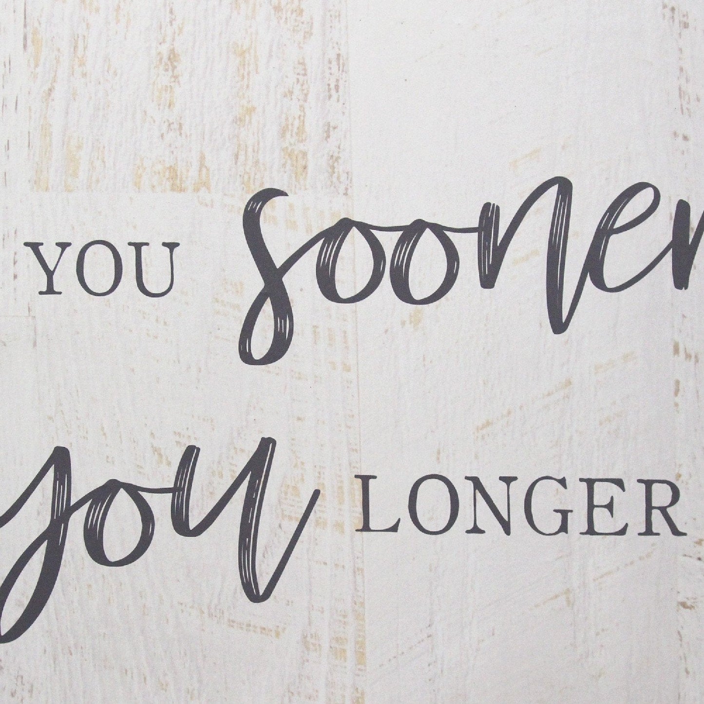 HomeRoots Bold Love You Longer Oversized Wall Art