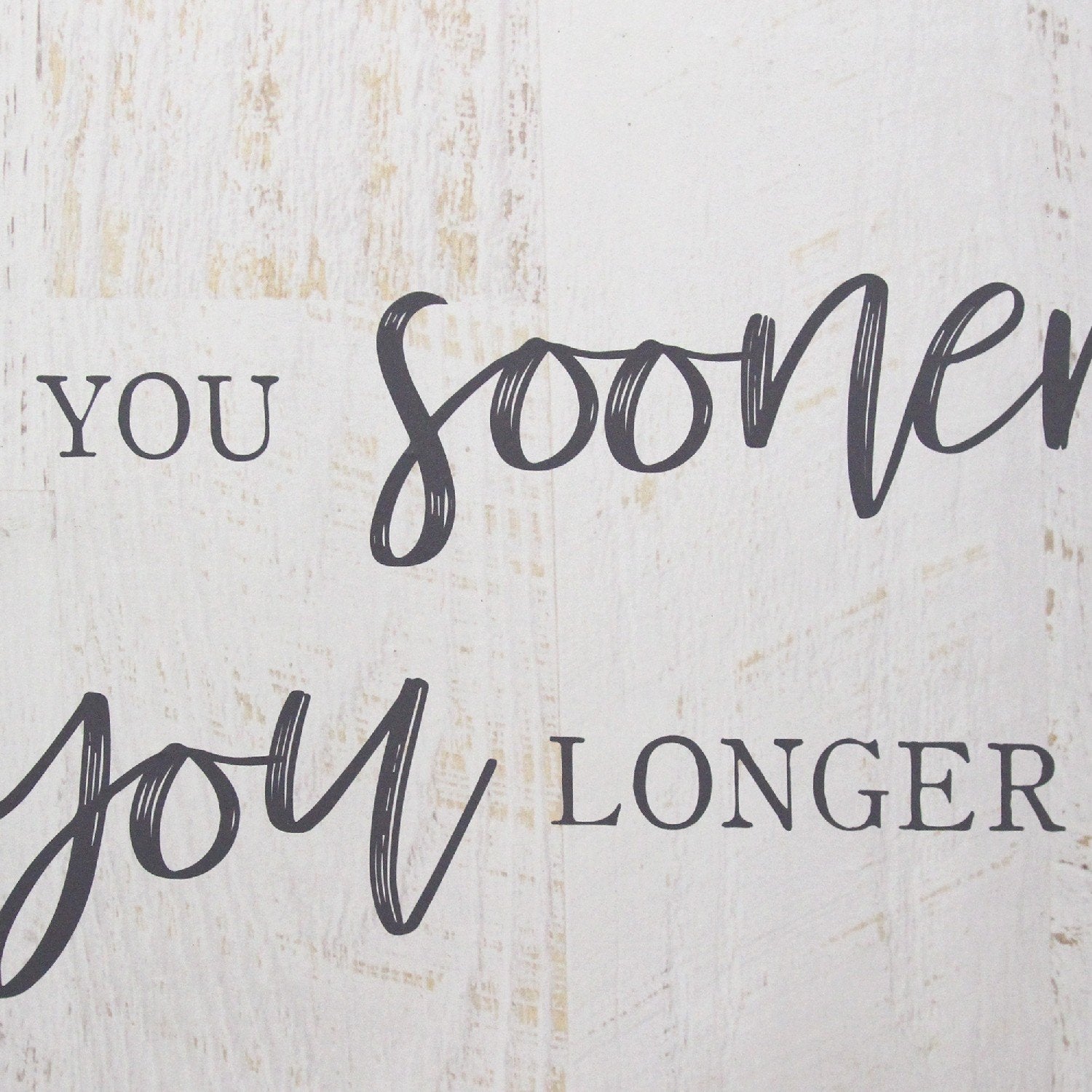 HomeRoots Bold Love You Longer Oversized Wall Art